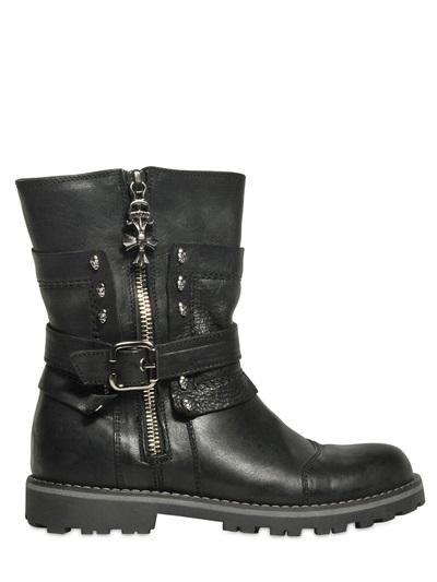 Foto philipp plein petite botas de piel