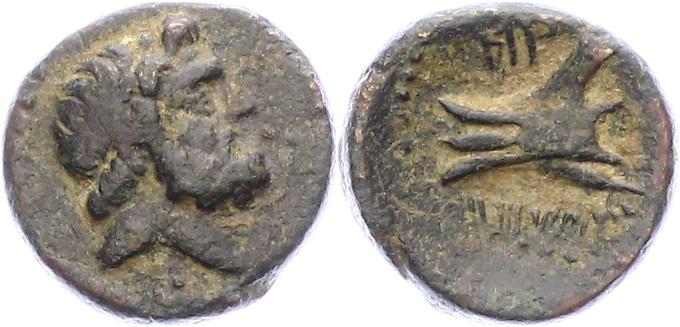 Foto Phoenicia Ae 15 167/159 v Chr Kopf des Zeus nach rechts / 6001