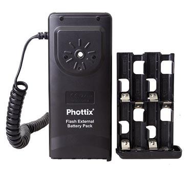 Foto Phottix Battery Pack Flash 8AA para Canon