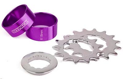 Foto Piñón de bicicleta Sixpack Singlespeed Kit violeta