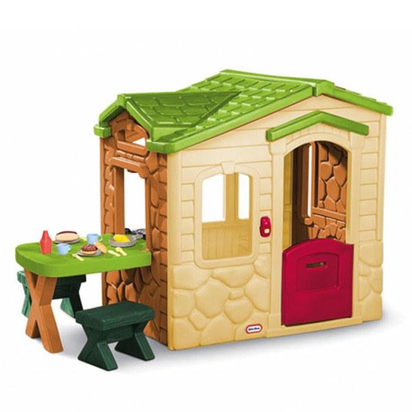 Foto Picnic on the patio playhouse natural 186x94x121cm little tikes