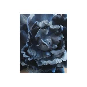 Foto pico de broche para el cabello - flores declaración en la :azul marino