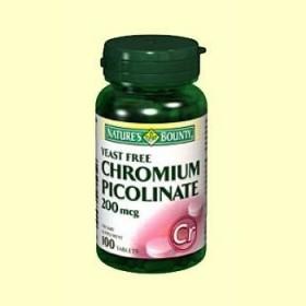 Foto Picolinato de cromo - 100 comprimidos - nature bounty