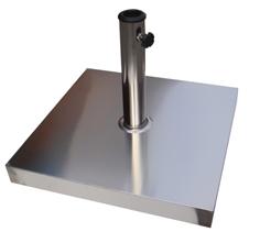 Foto PIE PARASOL INOXIDABLE 30KG 5106-48X48CM