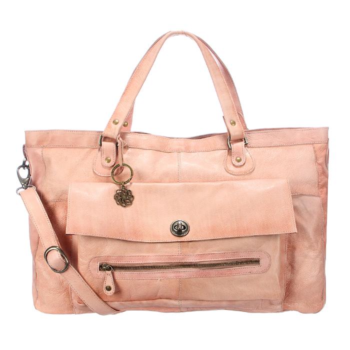 Foto Pieces Bolso de piel - totally royal leather travel bag - Rosa