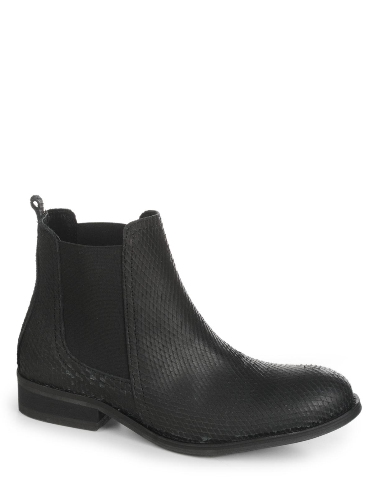 Foto Pieces Botas de piel Bennedicte Snake negro EU: 41