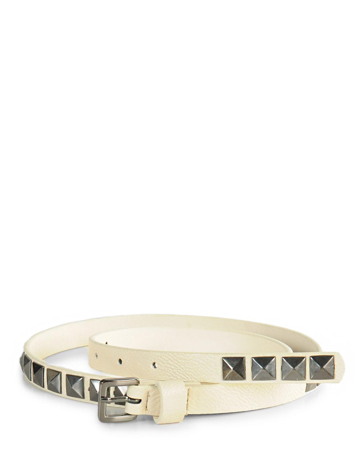 Foto Pieces Gitte Jeans cinturón fino crema EU: 90