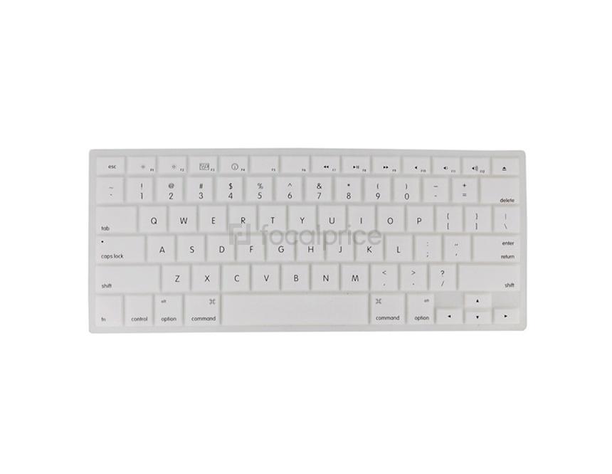 Foto Piel de la cubierta del teclado del silicón para todos los nuevos MacBook (blanco)