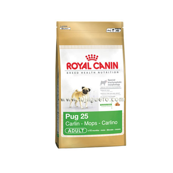Foto Pienso Royal Canin Pug nº 25 para perros, 3 Kg