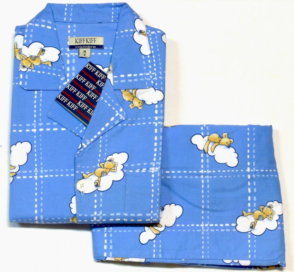 Foto Pijama caballero estampado ositos