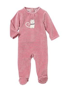 Foto Pijama de terciopelo bebé mixto recién nacido a 3 años