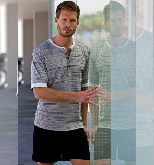 Foto Pijama Hombre Massana P131304 Tapeta Gris Vigoré