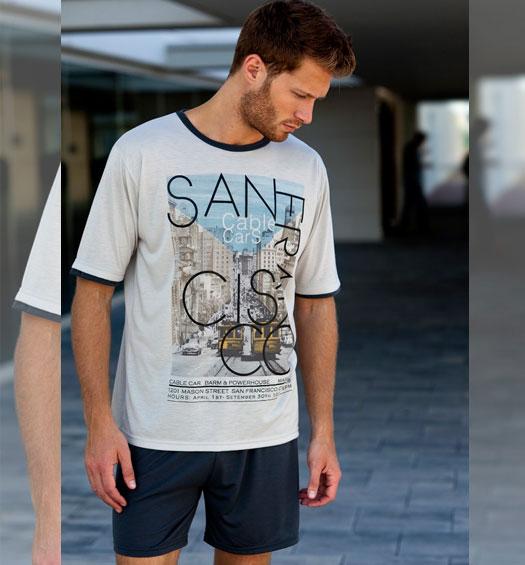 Foto Pijama Hombre Massana P131307 Piedra