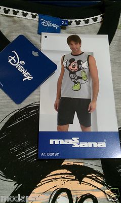 Foto Pijama Hombre Sin Mangas Disney Massana Mickey Mouse Tallas S + Xl