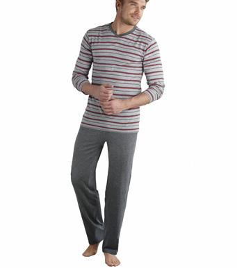 Foto Pijama largo de algodón hombre