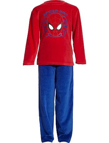 Foto Pijama largo 'Spiderman' de terciopelo