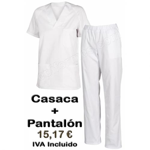 Foto ..PIJAMA SANITARIO BLANCO COMPLETO