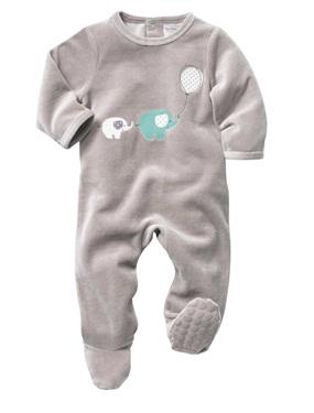 Foto Pijama terciopelo bebé mixto recién nacido a 36 meses