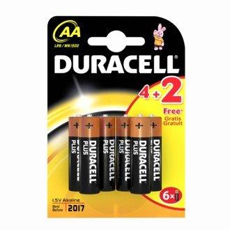 Foto pilas aa - duracell plus p. aa, 4+2 uds