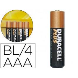 Foto Pilas Duracell Alcalina Plus AAA LR06 Blister con 4 Pilas