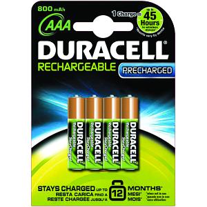 Foto Pilas Recargables AAA Duracell HR03-A