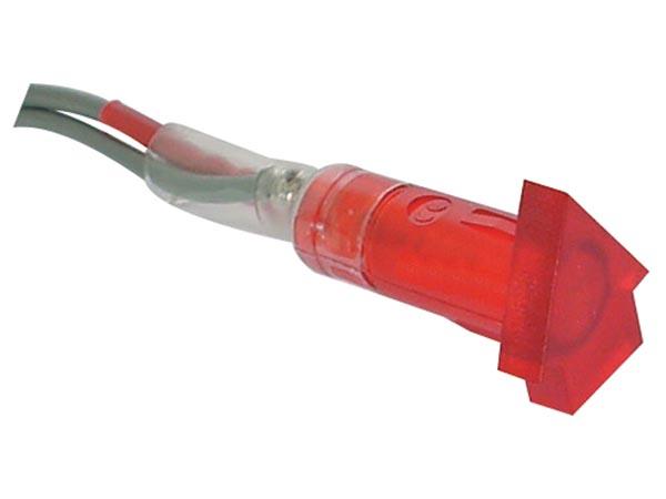 Foto PILOO EN FORMA DE FLECHA 220V ROJO