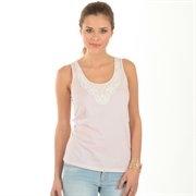Foto PIMKIE Camiseta de tirantes rosa palo sin mangas con plastrón