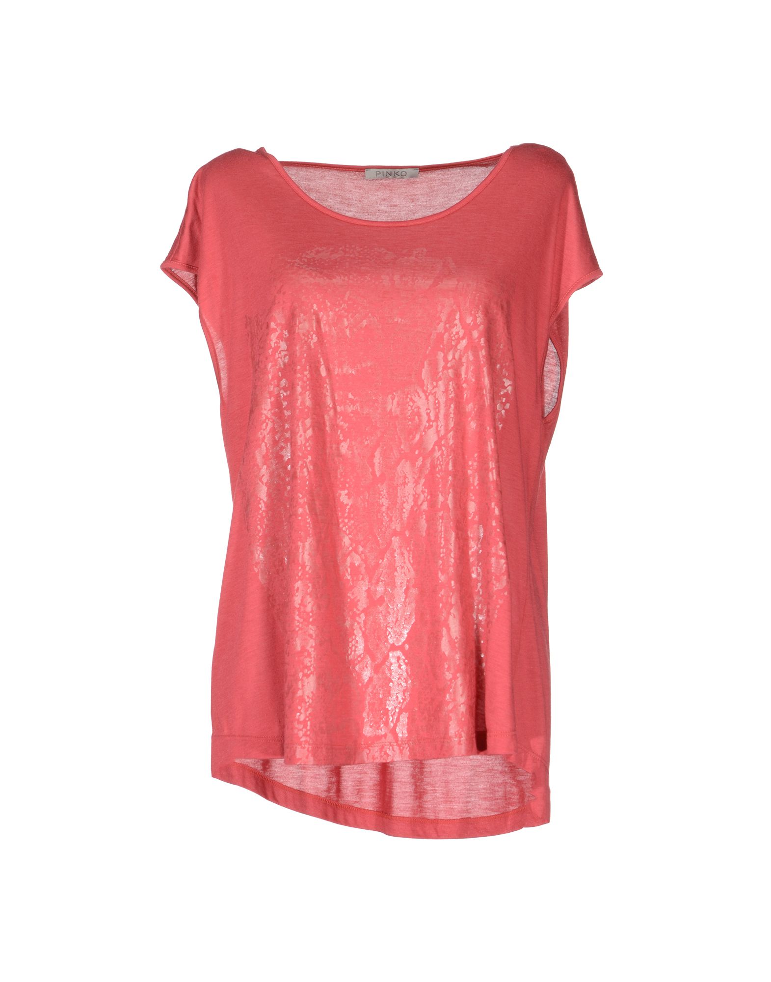 Foto Pinko Grey Camisetas De Manga Corta Mujer Rojo