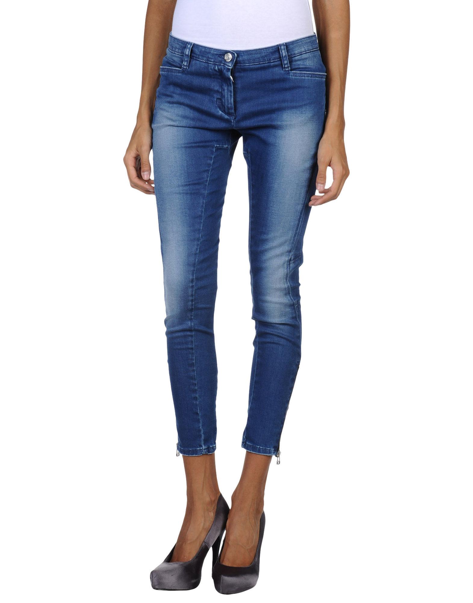 Foto pinko grey pantalones capri vaqueros
