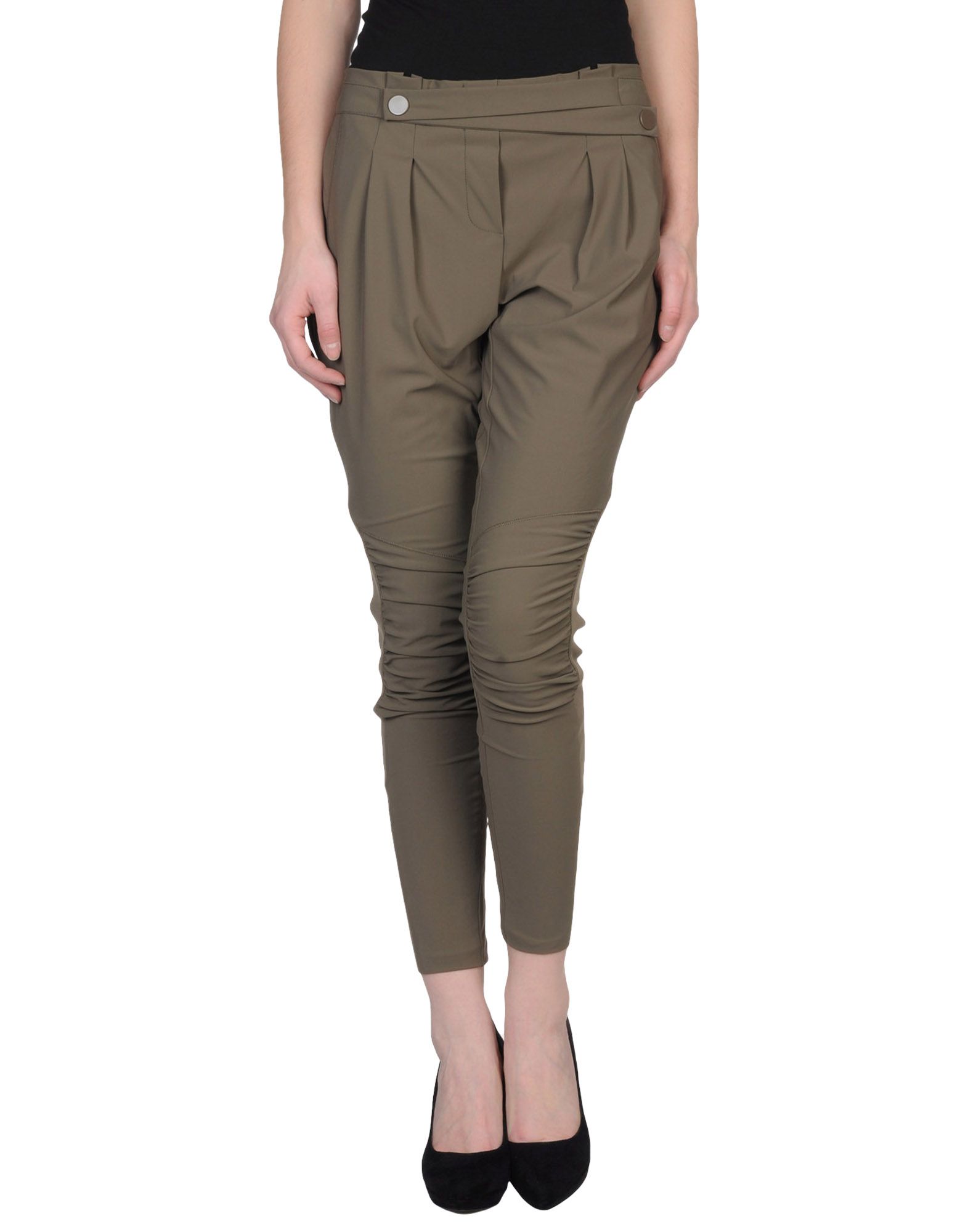 Foto Pinko Grey Pantalones Mujer Verde militar