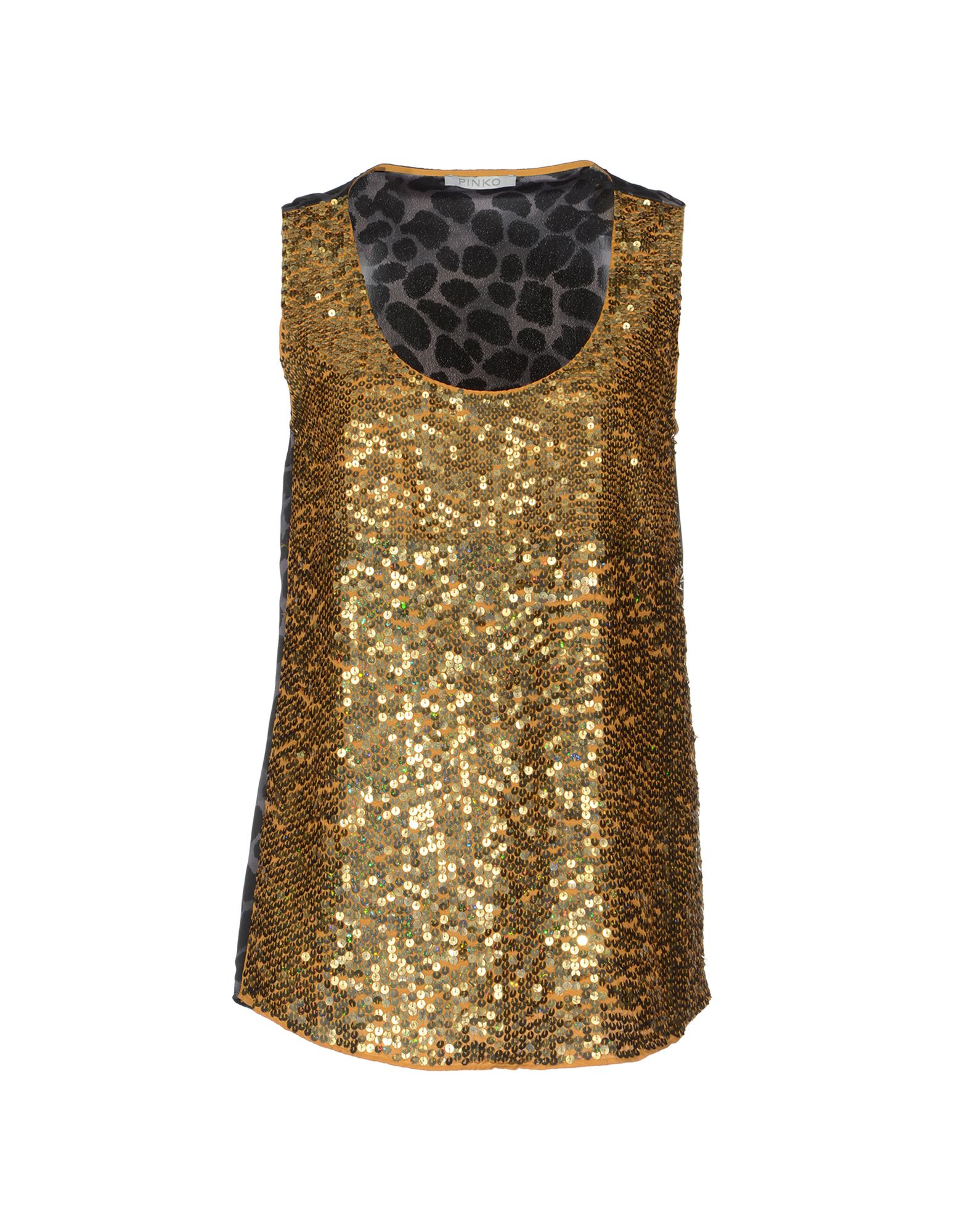 Foto Pinko Grey Tops Mujer Amarillo