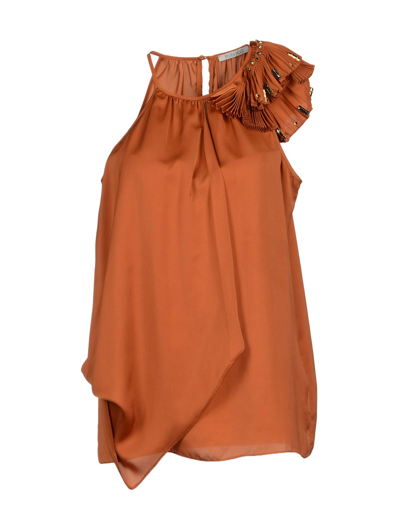 Foto Pinko Grey Tops Mujer Marrón