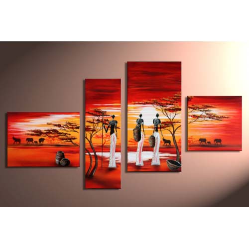 Foto Pintado a mano de pintura al leo abstracta moderna sobre lienzo - E208