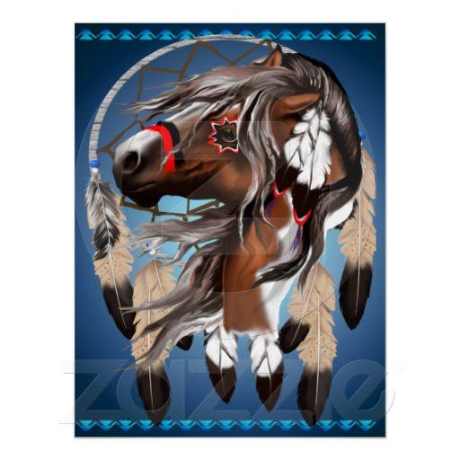 Foto Pinte la impresión de Dreamcatcher del caballo Poster