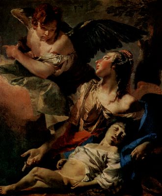 Foto Pintura: Giovanni Battista Tiepolo - Agar e Ismael - cuadro 5919