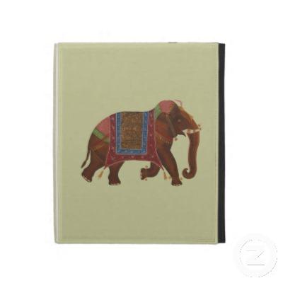 Foto Pintura al óleo del elefante indio del vintage