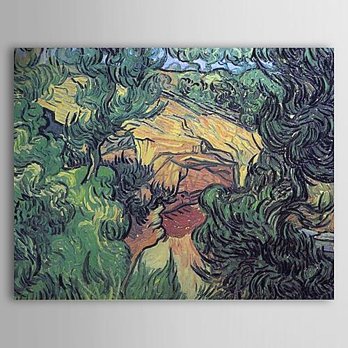 Foto Pintura al óleo famosa Entrada a una mina de Van Gogh