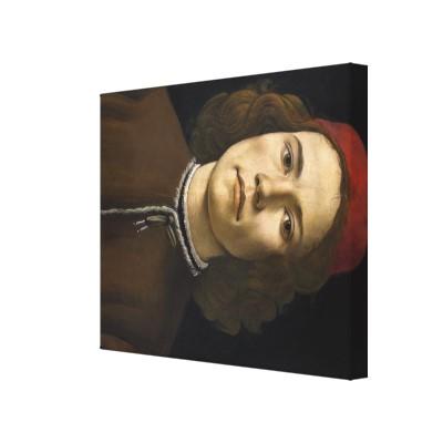 Foto Pintura del renacimiento de Botticelli Impresión En Lona Estirada