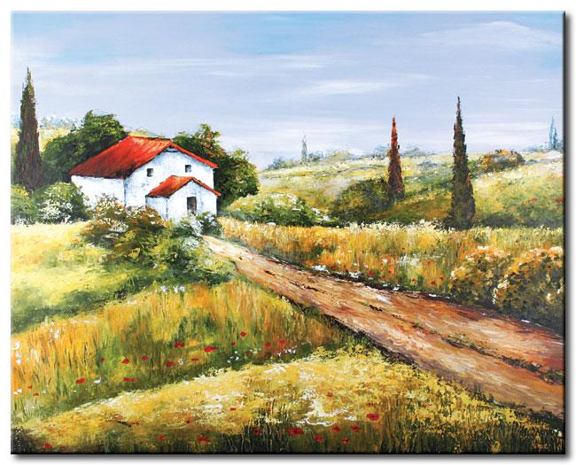 Foto Pintura moderna Camino a casa (90 x 70)