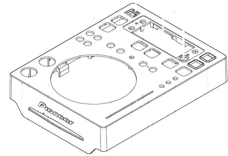 Foto PIONEER SAT DNK5891 Cdj-350 Case For White