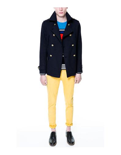 Foto Piqué three-quarter length coat