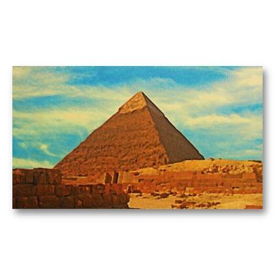 Foto Pirámide El Cairo Egipto de Giza Tarjeta De Negocio