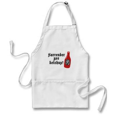 Foto Pirata divertido de la salsa de tomate Delantal