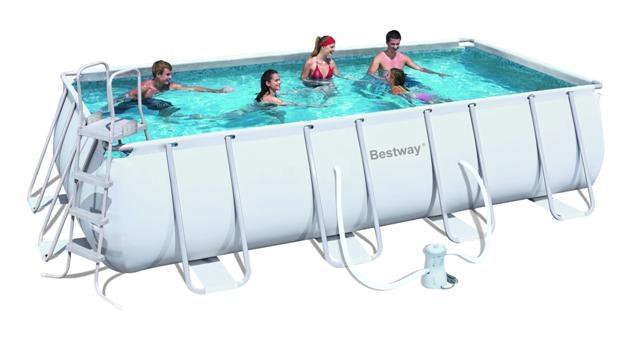 Foto Piscina bestway rectangular frame 488 x 274 x 122 cm 14.000 l con dep
