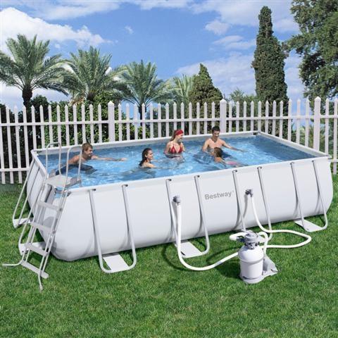 Foto Piscina bestway rectangular frame 549x274x122cm con depuradora de are