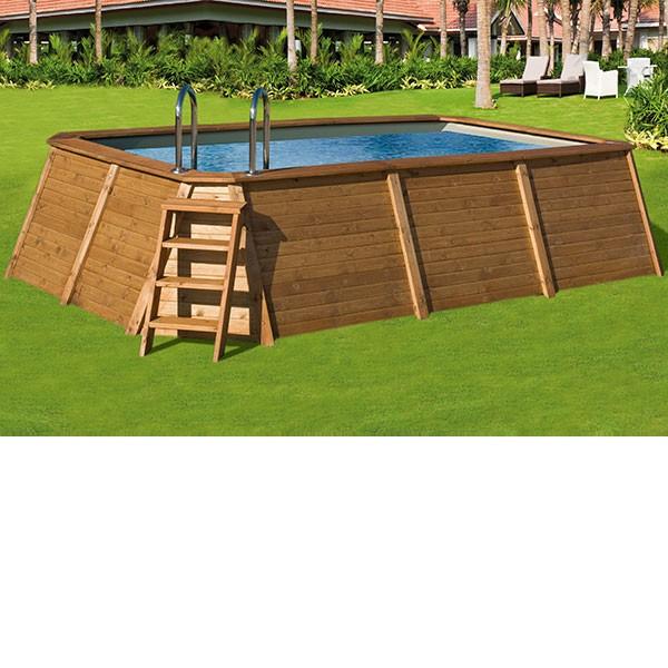 Foto Piscina de madera rectangular Kokido 505 x 305 x 110 cm - PJ003SF