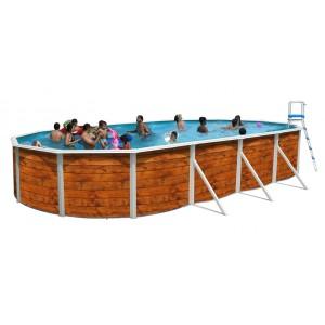 Foto Piscina desmontable ovalada Toi decorativa serie Etnica 730 x 366...