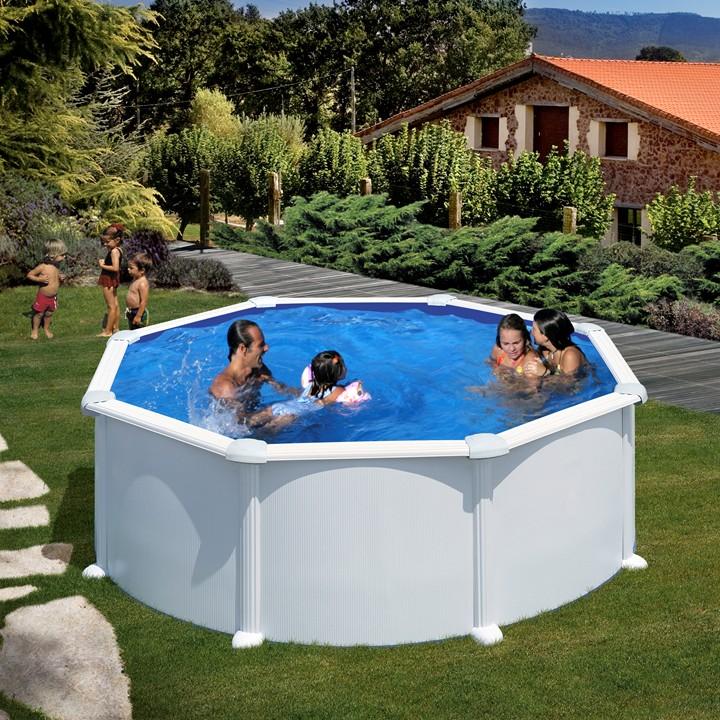 Foto Piscina Gre de Acero blanco circular serie Atlantis 350x132 - KITPR358
