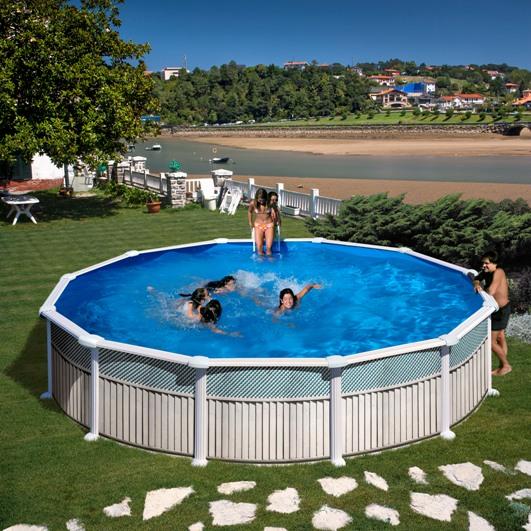 Foto Piscina Gre de Acero serie Celosía Circular 460x132 - Cod. KITPR458C