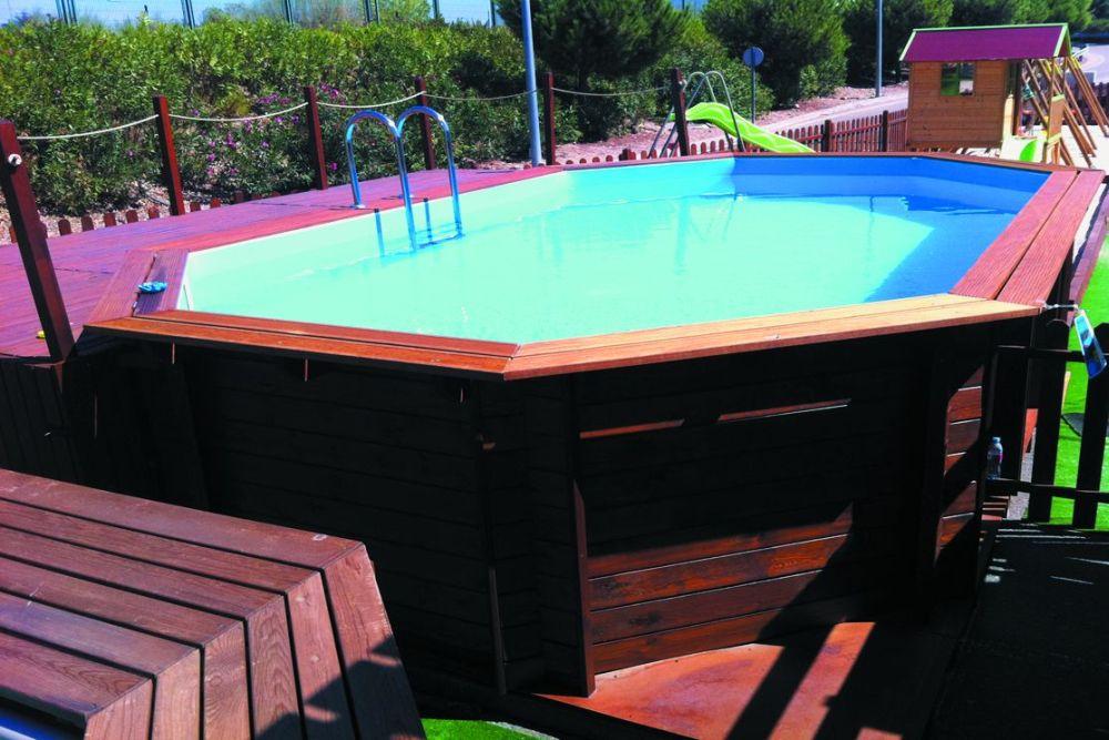 Foto Piscina Kokido Premium Madera 645x410x130 PM004CS